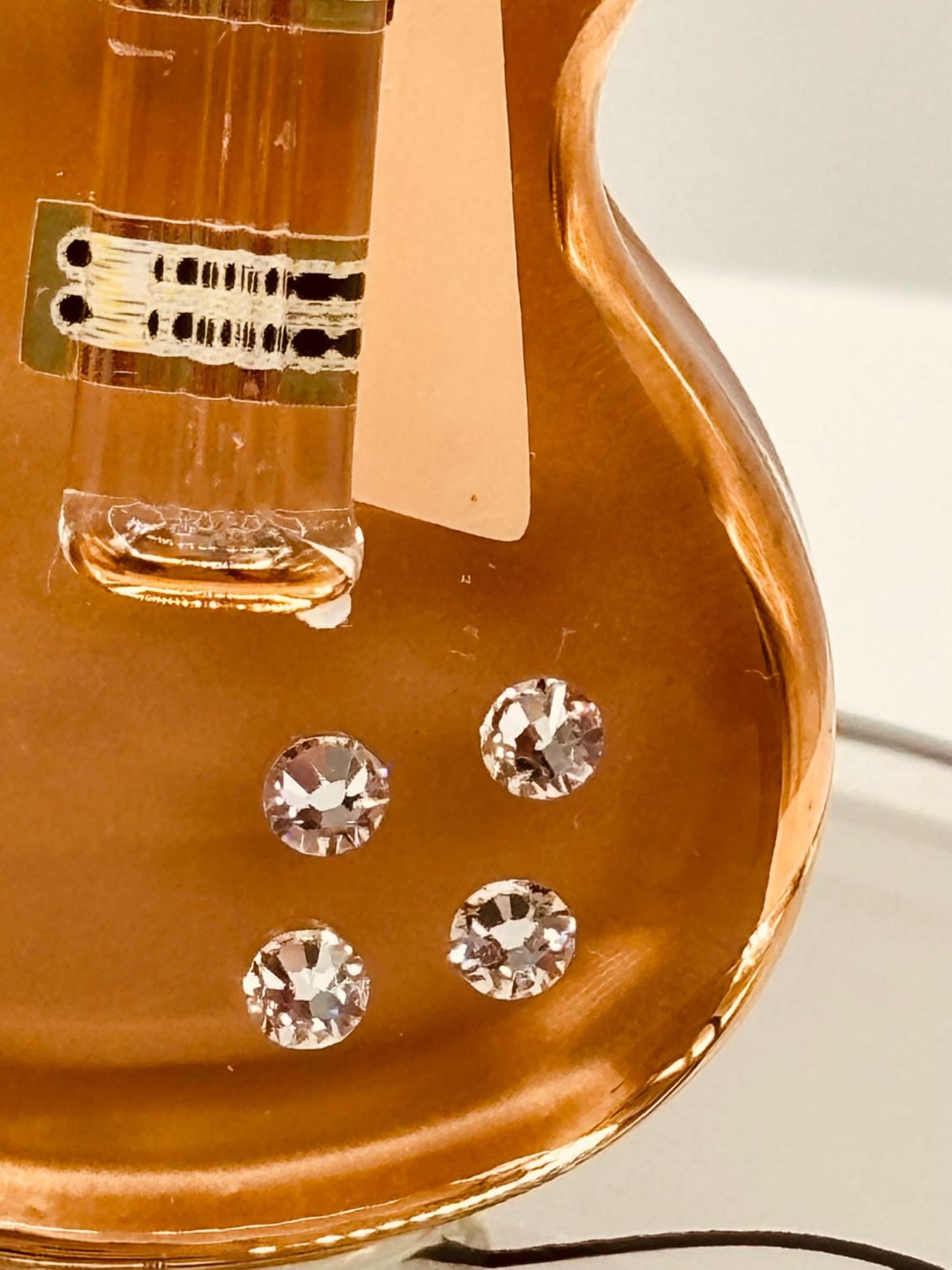 Classic Gold Top Guitar Figurine | Music Collectible Display Décor