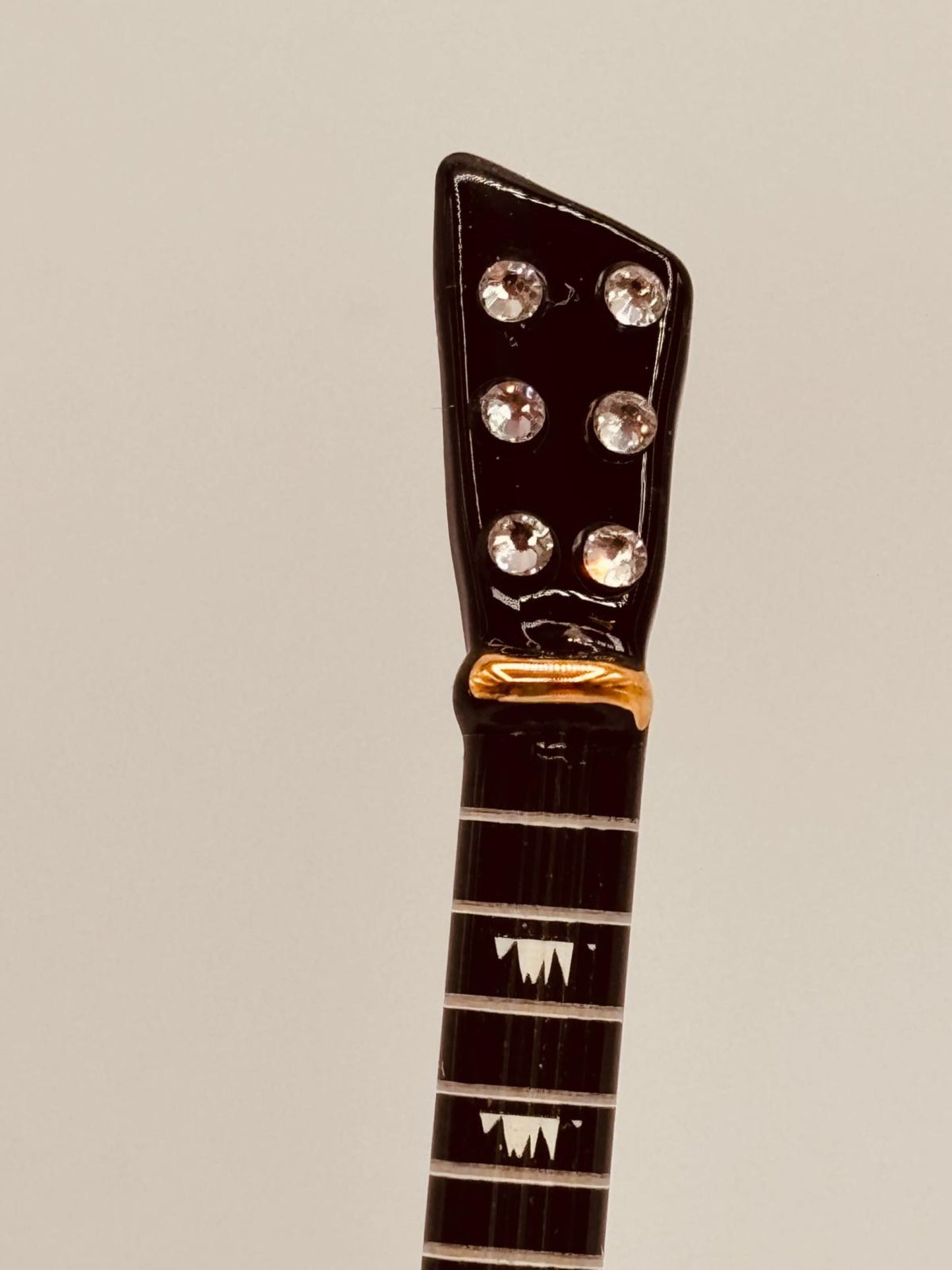 Classic Gold Top Guitar Figurine | Music Collectible Display Décor
