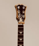 Classic Black Guitar Figurine Handcrafted Glass with Crystals & 22Kt Gold