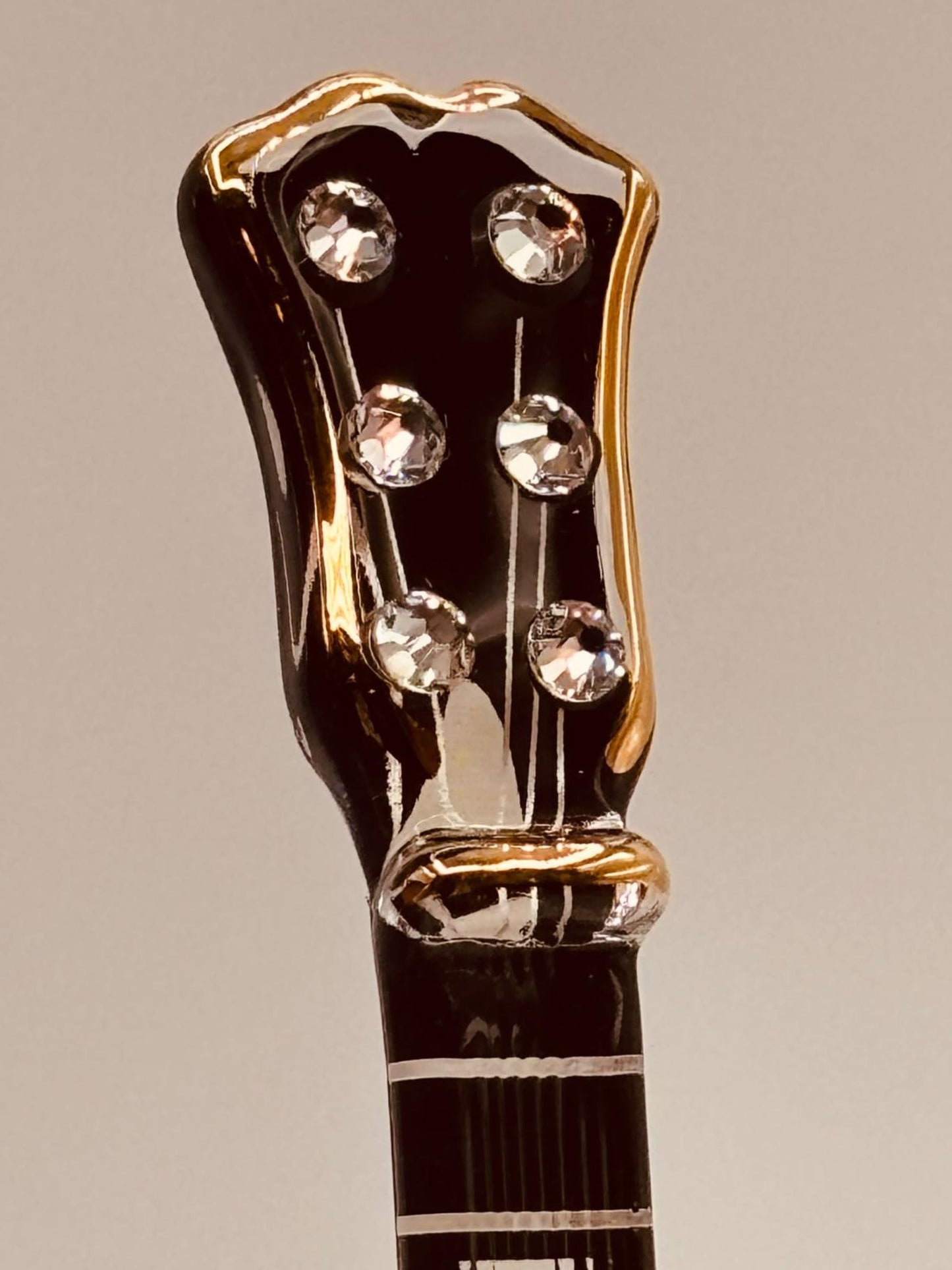 Electric Guitar Glass Figurine Gift for Guitar Player Music Lover Cherry Burst Guitar Decor Musician Gift Idea