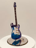 Vintage Purple Haze Guitar Figurine | Glass Music Display Décor