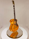 Deluxe Acoustic Guitar Figurine Handcrafted Glass Music Decor