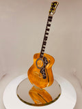Deluxe Acoustic Guitar Figurine Handcrafted Glass Music Decor