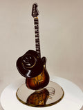 Country Guitar Figurine Handcrafted Western Music Decor Gift