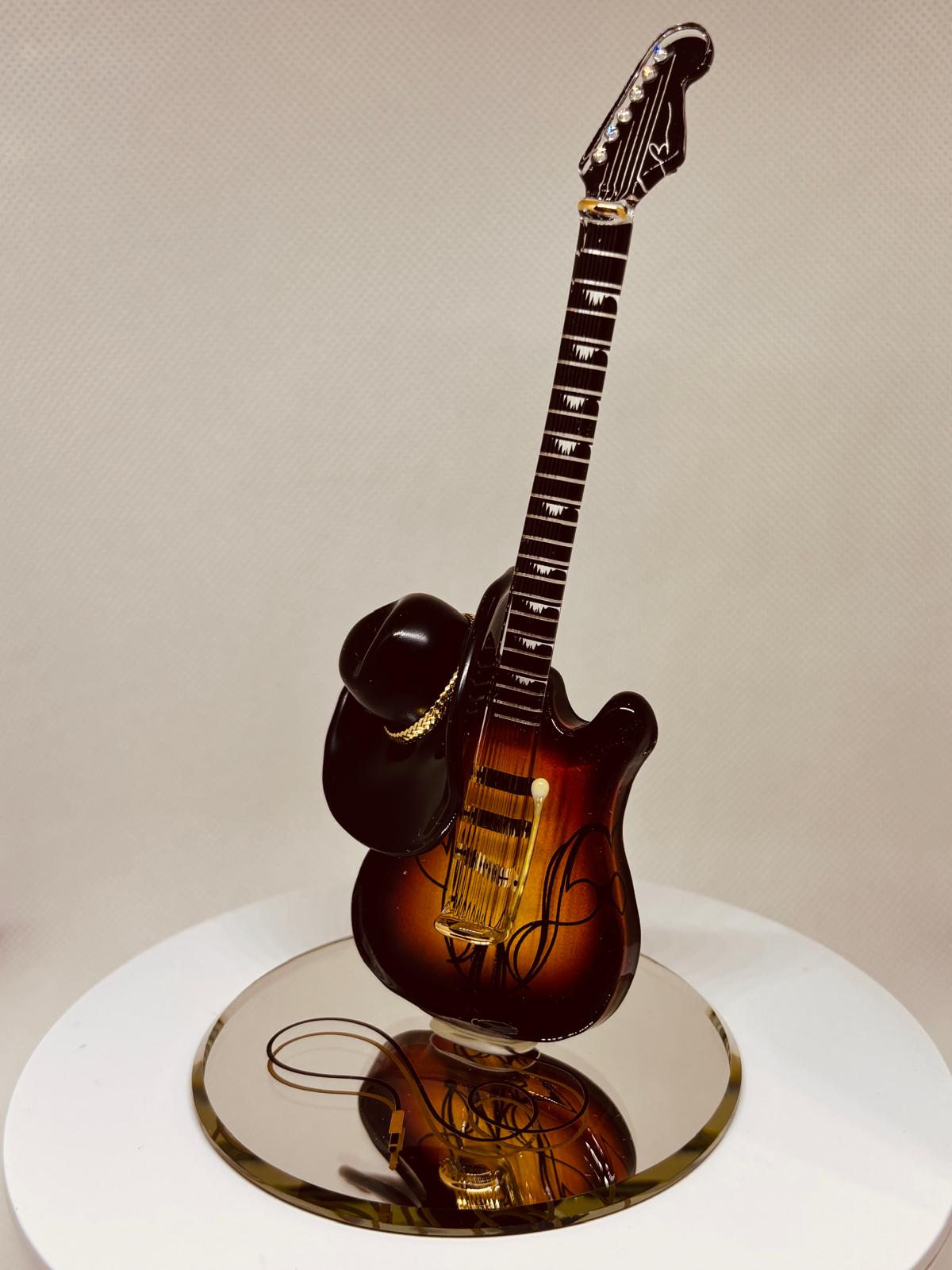 Country Guitar Figurine Handcrafted Western Music Decor Gift