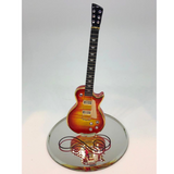 Classic Guitar Figurine, Handmade Glass Cherry Burst Guitar, Gift Ideas, Gift for Him/Her, Home Decorations