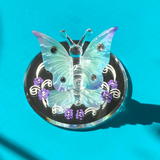 Blue Butterfly Figurine Handmade Glass Butterfly, Mother’s Day, Holiday Gift, Home Décor