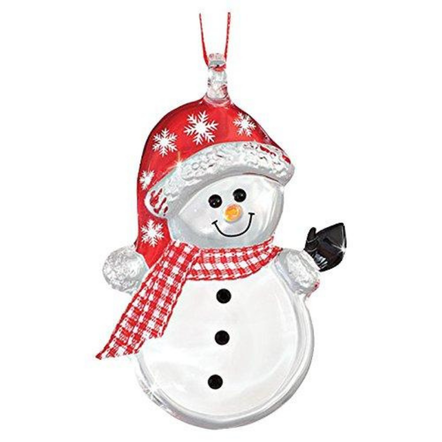 Handmade Holiday Ornament Snowman Buttons Collectible Ornament Holiday Decor