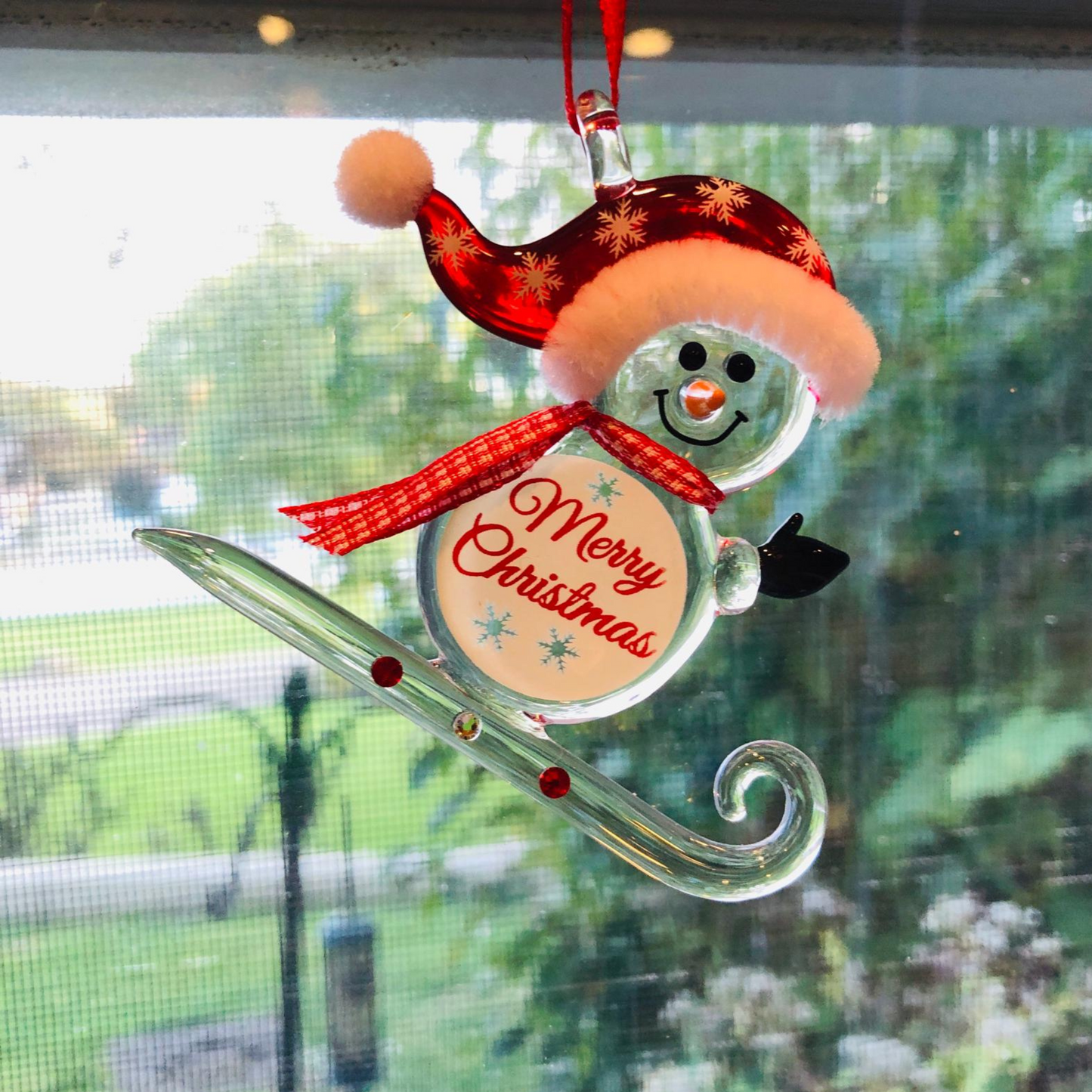 Snowman Ornament, Christmas Decor, Holiday Gift for Family