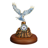 US Navy Eagle Figurine, Glass Navy Veterans Gift, Handcrafted Military Figurine, Navy Gift for Veterans, Father's Day Gift, Home Decoration