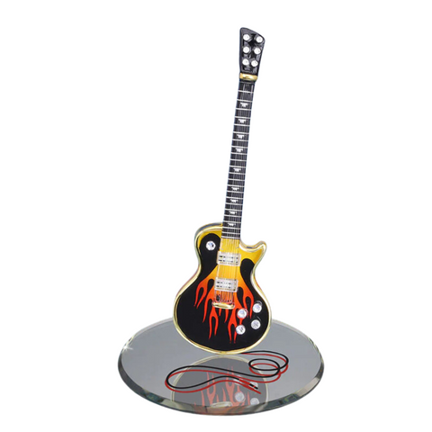 Classic Guitar Figurine, Music Instrument Decor, Handmade Gift Ideas for Him/Her/Dad, Home Decorations