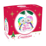 Snow Couple Ornament | Glass Winter Display Collectible Décor