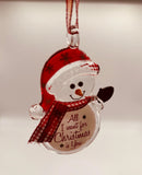 “All I Want Is You” Snowman Ornament | Christmas Tree Gift for Loved Ones