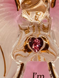 “I’m Blessed” Angel Ornament | Glass Angel Gift with Crystal Heart