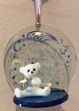 Handmade Glass Bear Ornament Holiday Gift Decor