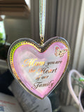 Heart Ornament Gift, Mom Christmas Ornament, Keepsake Heart Decor, Thank you Mom Appreciation