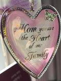 Heart Ornament Gift, Mom Christmas Ornament, Keepsake Heart Decor, Thank you Mom Appreciation