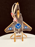 U.S. Air Force F-15 Jet Ornament | Military Christmas Gift Décor