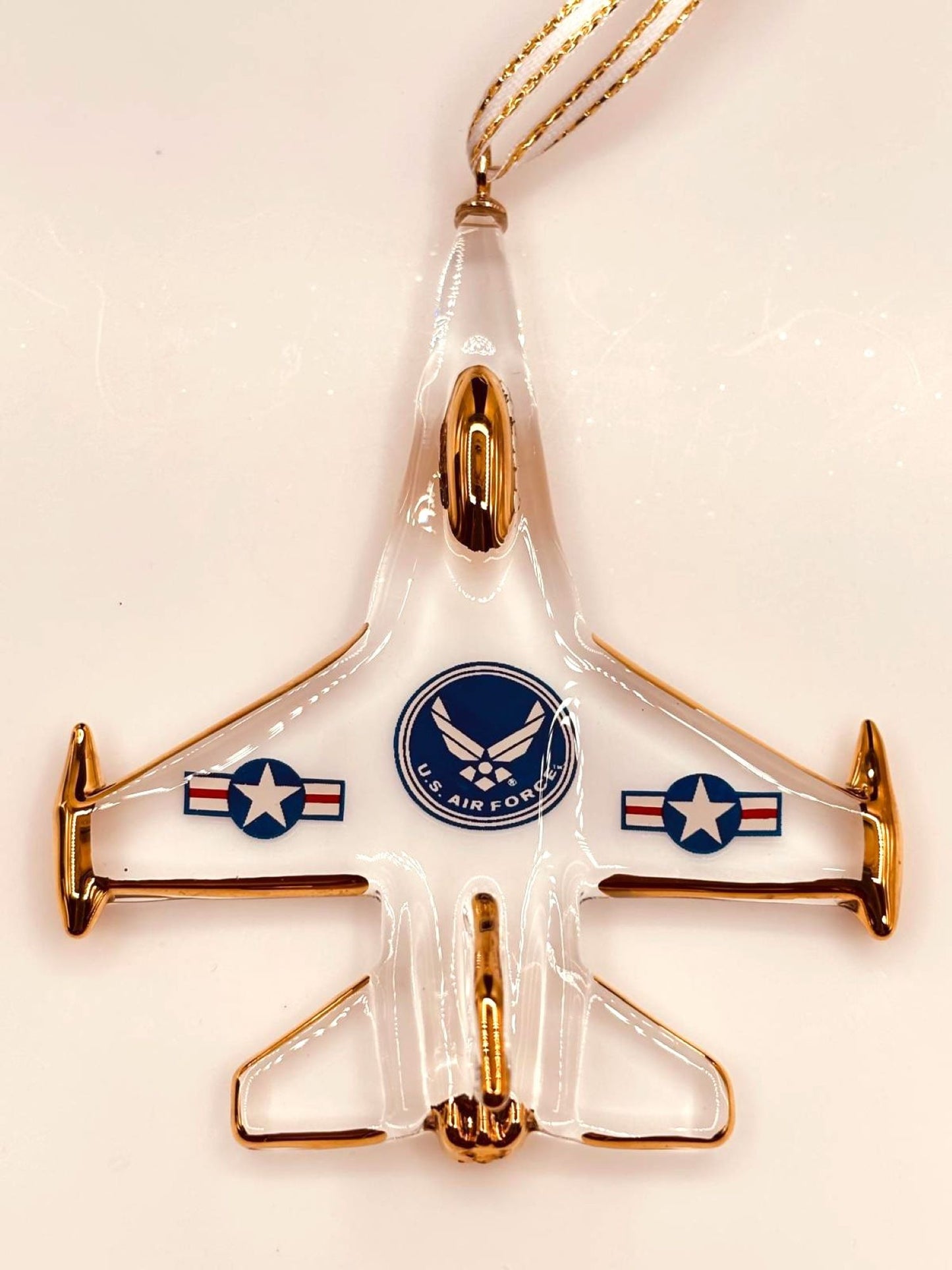 Air Force F-16 Jet Ornament Military Jet Christmas Ornament Gift for Airman