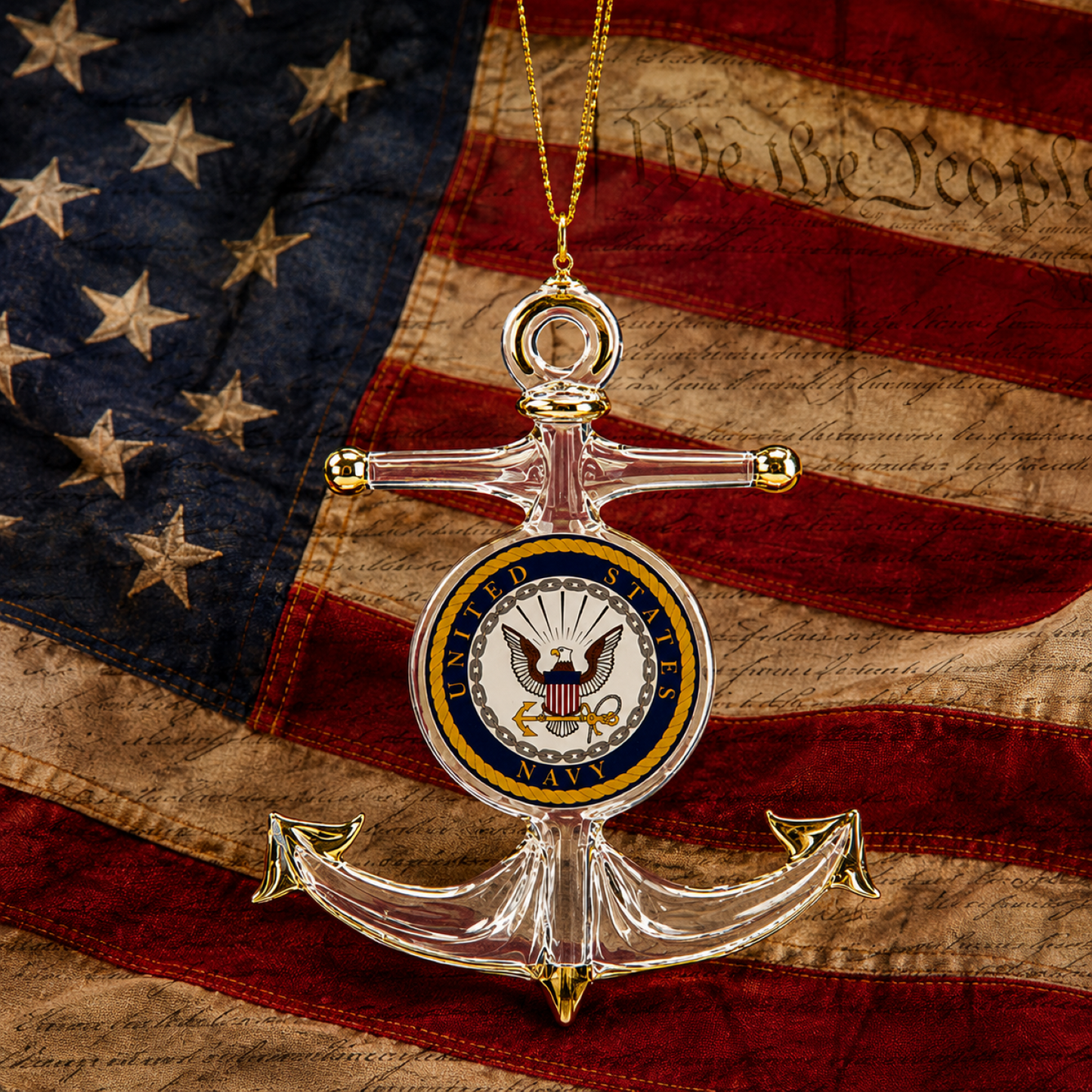 Official U.S. Navy Anchor Christmas Ornament Navy Veteran Gift