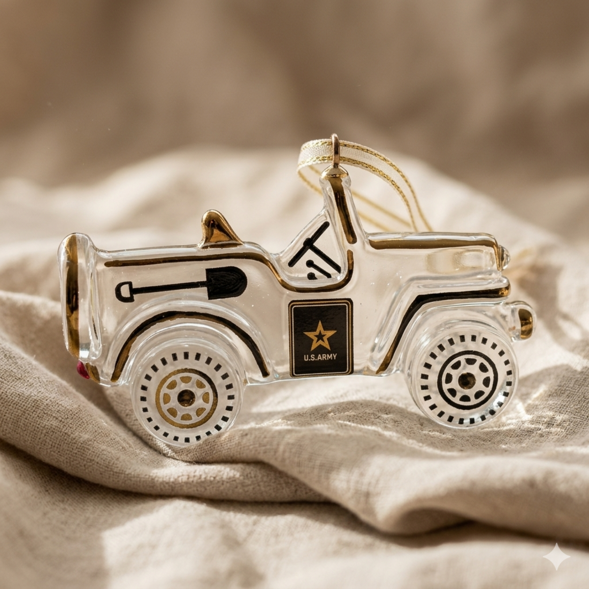 U.S. Army Jeep Christmas Ornament Official Licensed Military Holiday Decor