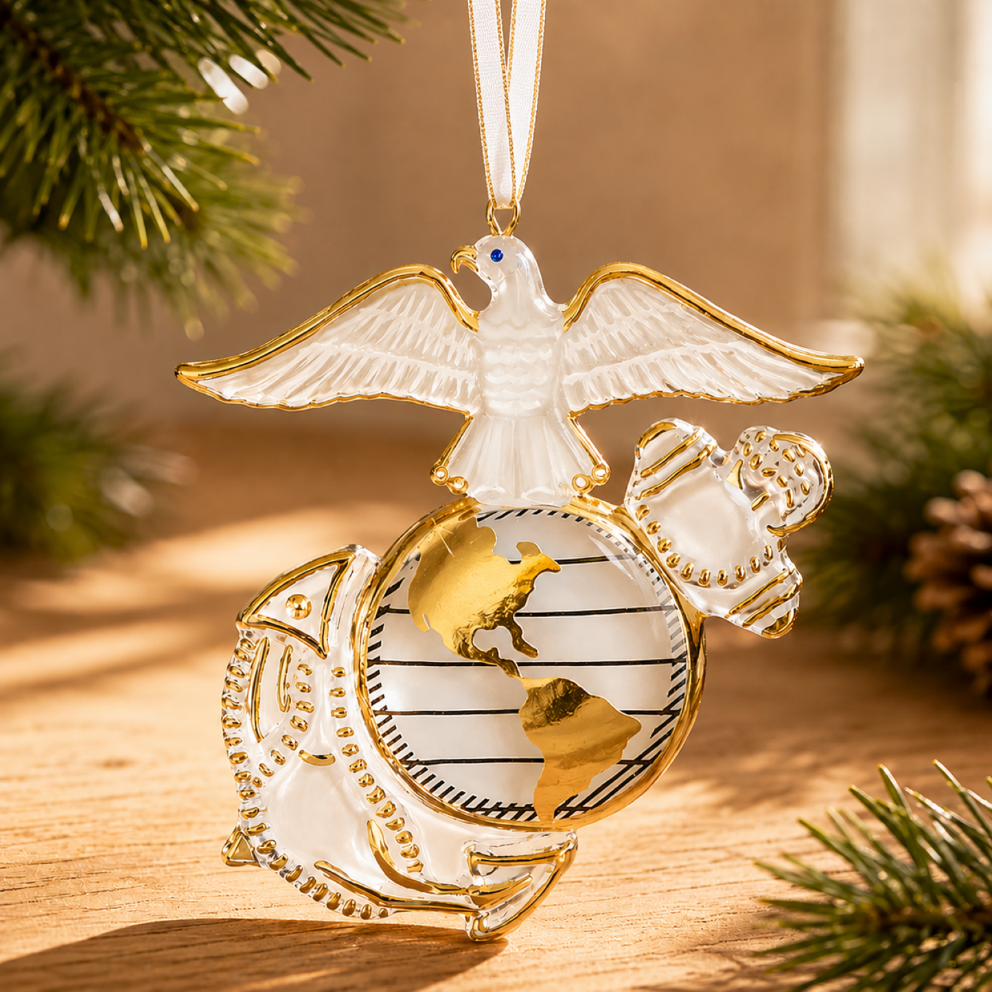 US Marine Corps Eagle Globe Anchor Ornament | Marine Corps Gift
