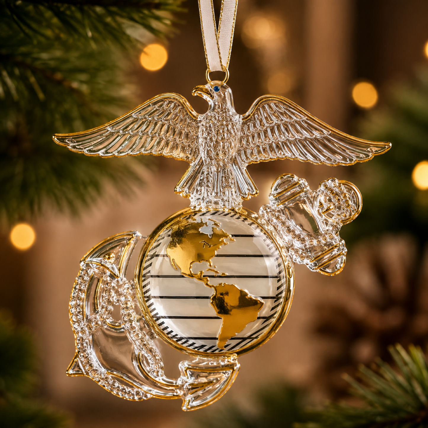US Marine Corps Eagle Globe Anchor Ornament | Marine Corps Gift