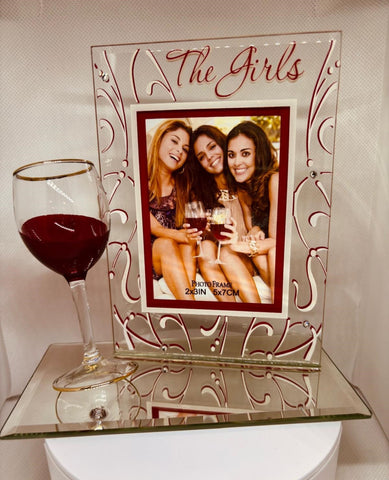The Girls Glass Photo Frame | Friendship Picture Frame Gift for Best Friends