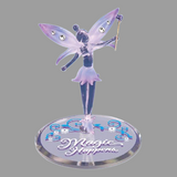 Glass Fairy Magic Happens Figurine with Crystal Accents