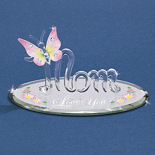 Glass Baron Mom with Butterfly Love Figurine Mother Gift