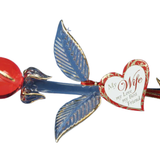 Handcrafted Red Rose with Gold Ribbon Wife, My Love My Best Friend Gift
