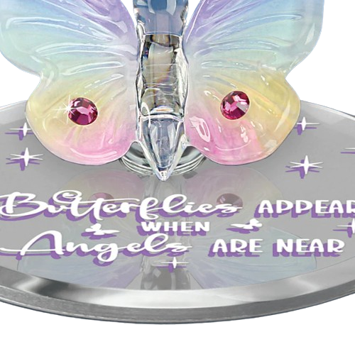 Crystal Butterfly, Butterfly Angels Figurine, Handmade Butterfly, Glass Rainbow Butterfly, Mother’s Day, Holiday Gift, Home Decor