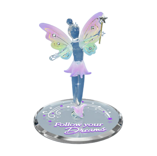 Glass Fairy Collectible Figurine Follow Your Dreams