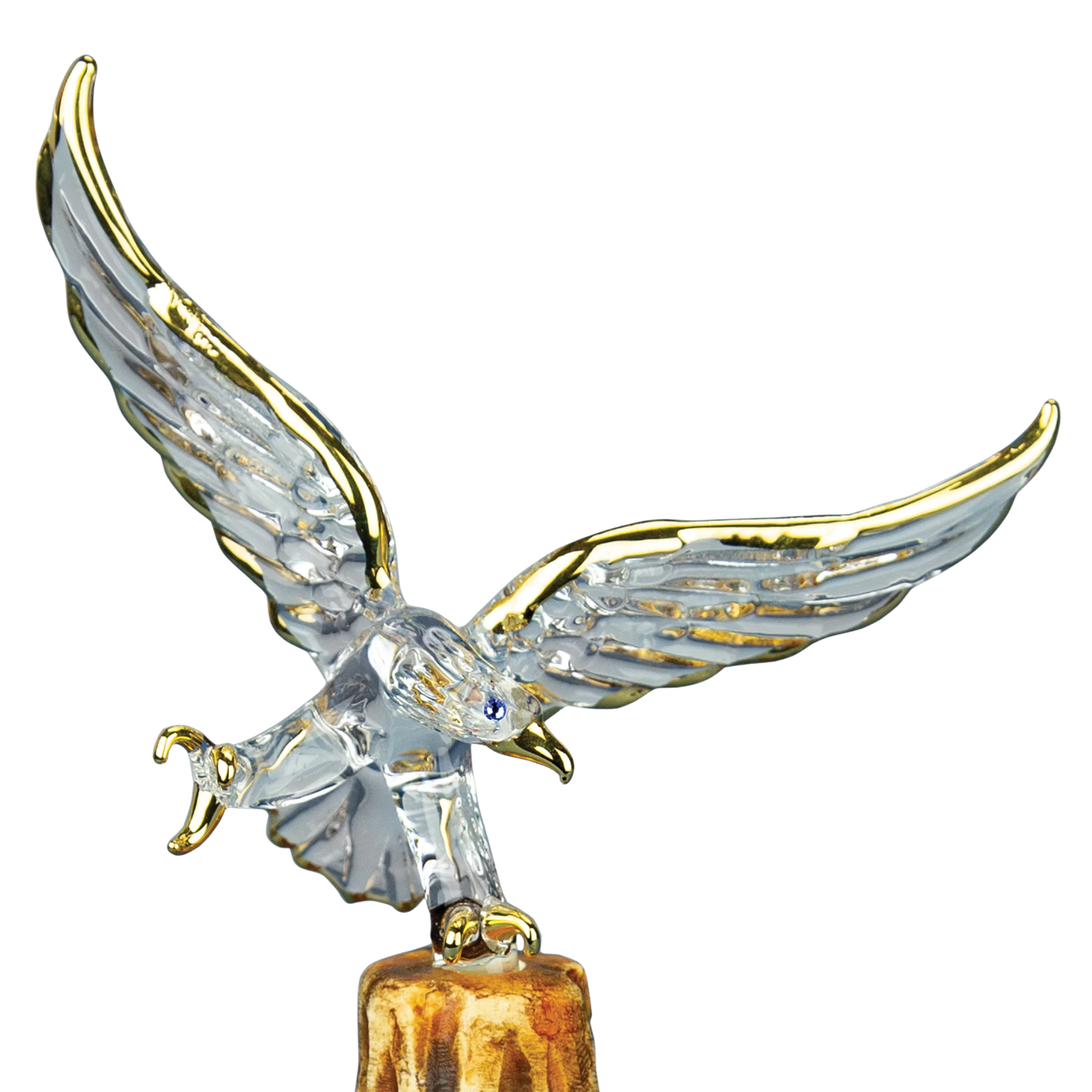 U.S. Army Eagle Glass Figurine Gift | Military Patriotic Collectible Decor