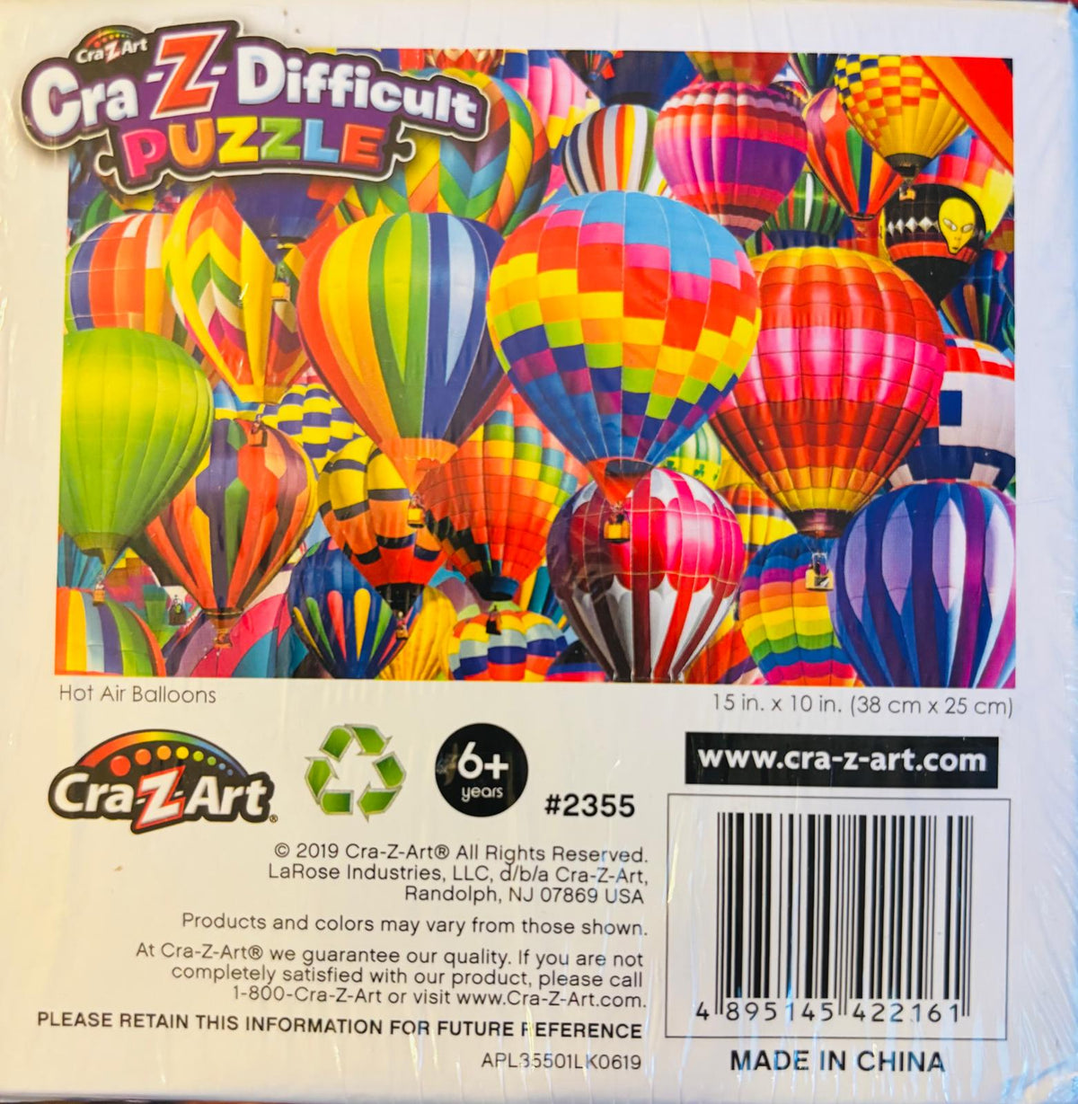 Cra-Z-Art Cra-Z-Difficult Hot Air Balloons 100 Piece Jigsaw Puzzle