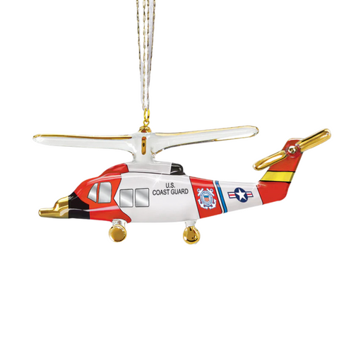 Coast Guard Ornament Christmas U.S. Coast Guard Jayhawk Helicopter Ornament, Holiday Home Decor Gift