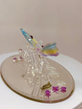 I Love You Mom Figurine | Handcrafted Glass Butterfly Decor | Mother’s Day Gift
