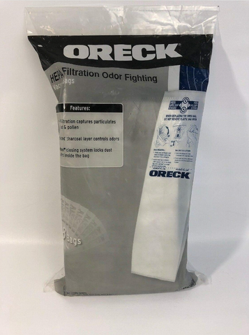 New Oreck Type CC Odor Eliminating Bag, Sealed Pack of 8 Plus 2 Regular Bags