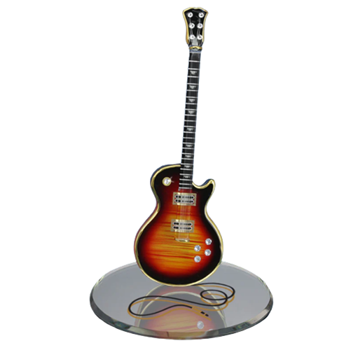 Classic Guitar Figurine, Handmade Tobacco Burst Guitar, Gift Ideas, Gift for Him/Her/Dad, Home Decorations