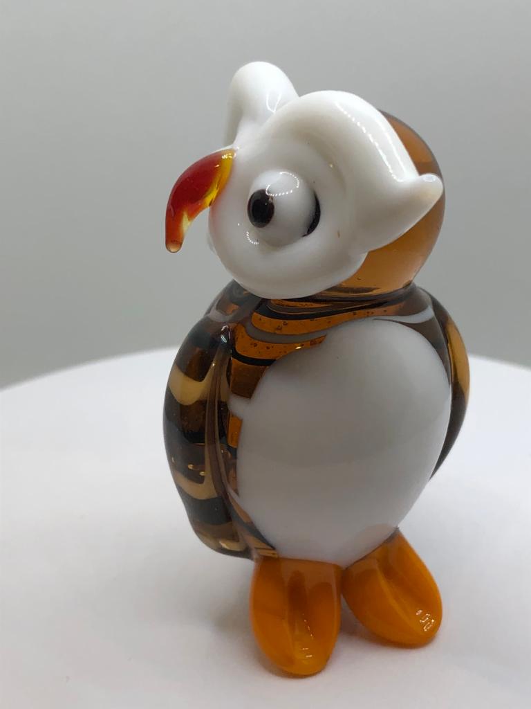 Milano Owl Art Glass Animals Handcrafted Collectible Figurine