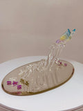 I Love You Mom Figurine | Handcrafted Glass Butterfly Decor | Mother’s Day Gift