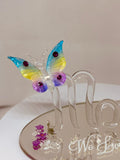 I Love You Mom Figurine | Handcrafted Glass Butterfly Decor | Mother’s Day Gift