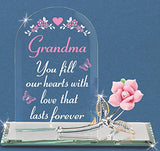 Grandma Rose Figurine Handcrafted Glass & Porcelain Gift