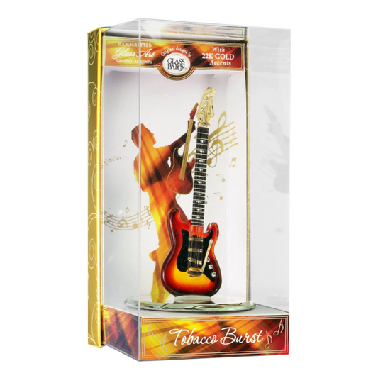 Keepsake Box Glass Guitar Classic Tobacco Burst Figurine