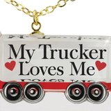 Truck Necklace, Handcrafted Truck Driver Necklace, Gift for Wife, Holiday Gift