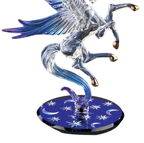Glass Celestial Pegasus, Crystals Pegasus Figurine, Handmade Gift, Christmas Gift For Horse Lovers, Home Decor