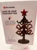 Love Is Love Rainbow Christmas Tree | Pride Holiday Decor with Mini Ornaments