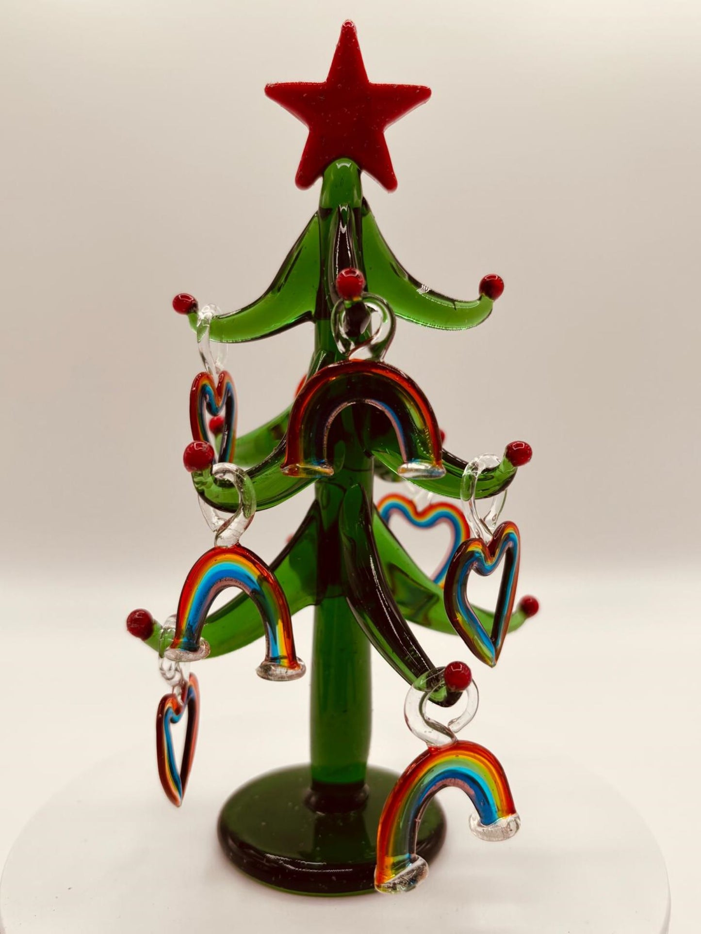 Love Is Love Rainbow Christmas Tree | Pride Holiday Decor with Mini Ornaments