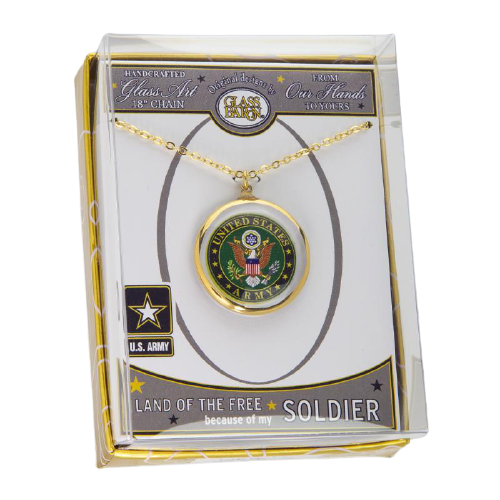 Glass Baron U.S. Army Necklace