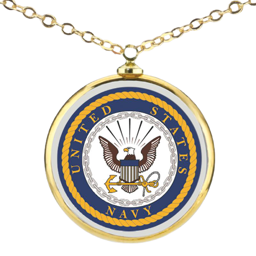 Glass Baron U.S. Navy Necklace